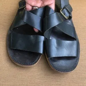 Bally | Shoes | Bally Crisscross Black Leather Sandals Size  display picture 1